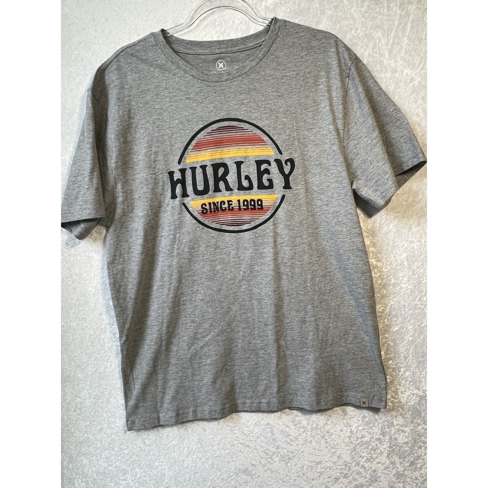 Hurley T-Shirt Short Sleeve Size Mens Medium NWOT Gray With Logo